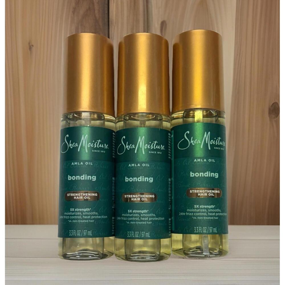 Shea Moisture Bonding Oil Strengthening Hair Oil 3.3 oz with Amla Oil Lot of 3 - Picture 1 of 2